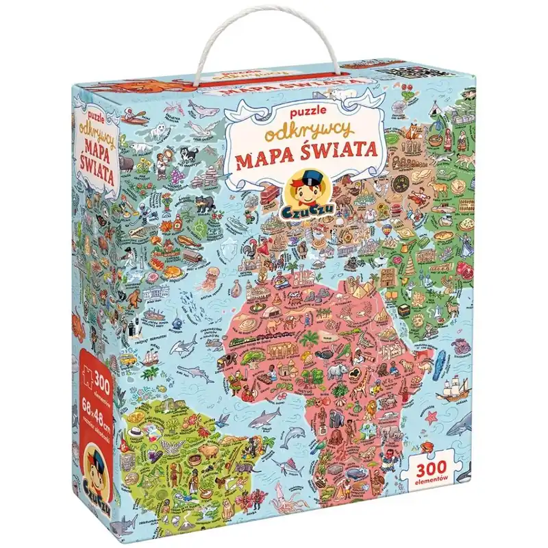 CzuCzu Puzzle odkrywcy Mapa Świata 7+
