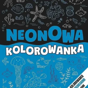 Neonowa kolorowanka niebieska