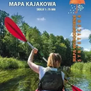 Mapa kajakowa - Brda wodoodporna 1:75 000