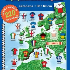 Flagi świata Mapa piłkarska z naklejkami