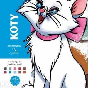 Art Therapy. Disney Koty. Kolorowanka antystresowa