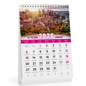 Kalendarz 2026 biurkowy city