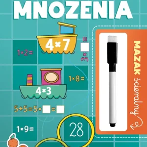 Tabliczka mnożenia. Mazak ścieralny