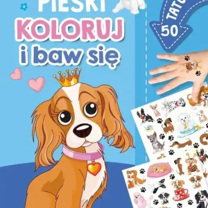 Milusie pieski. Koloruj i baw się. 50 tatuaży