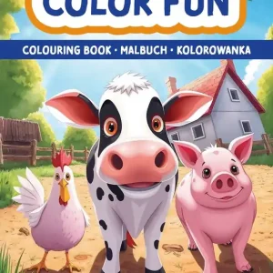 Zwierzęta na farmie. Kolorowanka. Malbuch. Colouring book