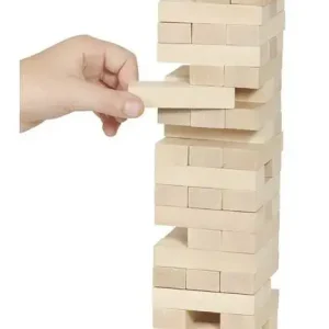 Wieża jenga duża naturalna