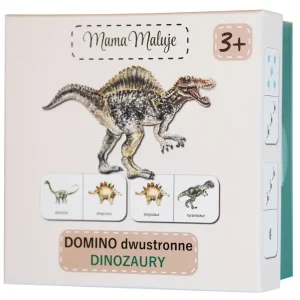 Gra Domino dwustronne Dinozaury