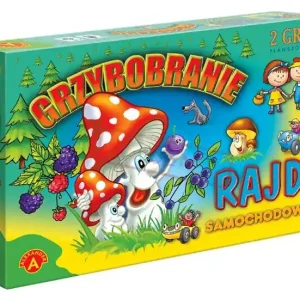 Grzybobranie Rajd samochodowy 2 gry planszowe