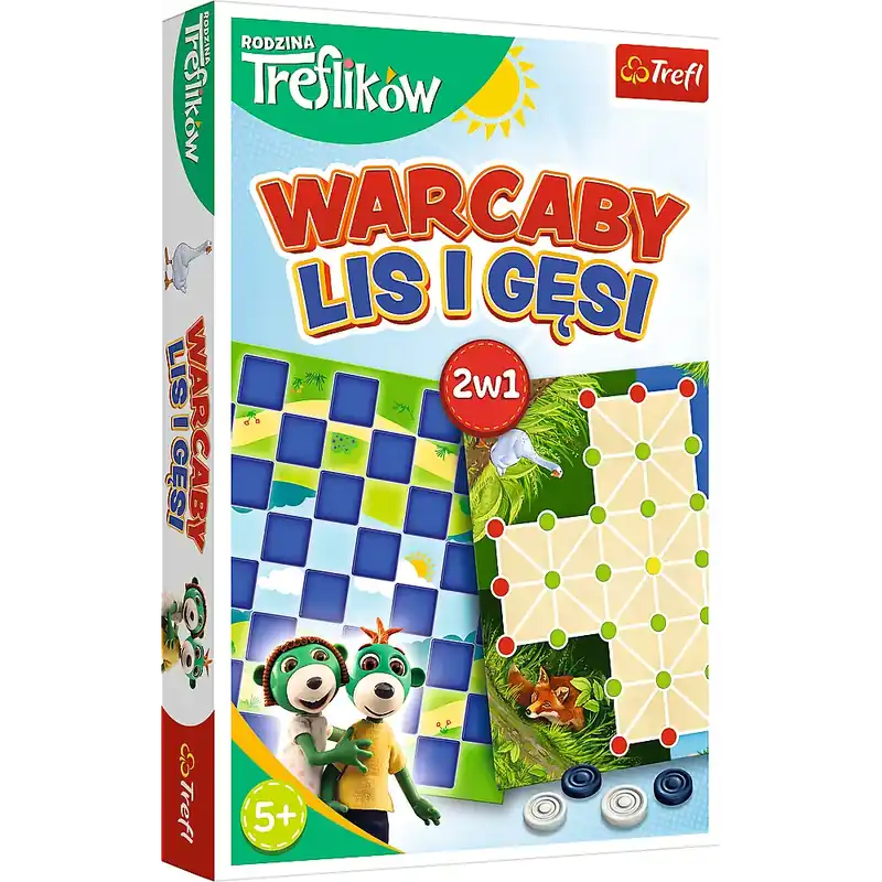 Warcaby Lis i Gęsi Rodzina Treflików