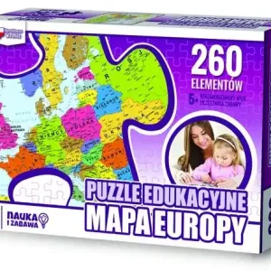 Puzzle 260 Edukacyjne mapa Europy