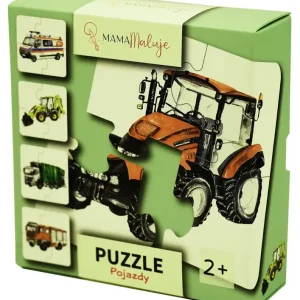 Puzzle 4 elementowe Pojazdy