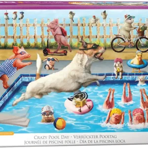 Puzzle 500 Crazy pool day by Lucia Heffer 6500-5878