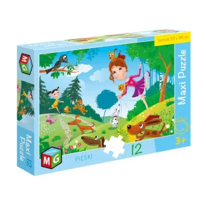 Puzzle 12 maxi Pieski