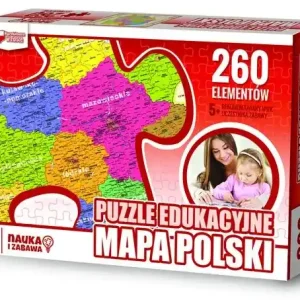 Puzzle 260 Edukacyjne mapa polski