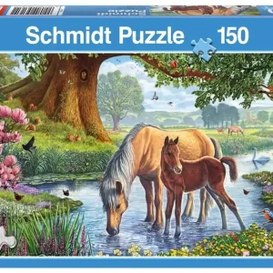 Puzzle 150 Konie przy strumieniu G3
