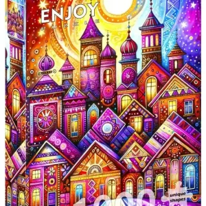 Puzzle 1000 Fioletowe miasto