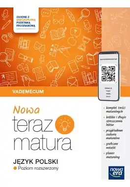 NOWA Teraz matura 2025. Język polski Vademecum Zakres rozszerzony