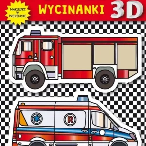 Pojazdy. Wycinanki 3D. Naklejki w prezencie