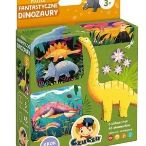 Puzzle Fantastyczne dinozaury dla dzieci 3+