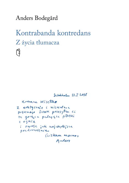 Kontrabanda kontredans Z życia tłumacza